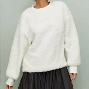H&M Soft White Crew Neck Sweater
